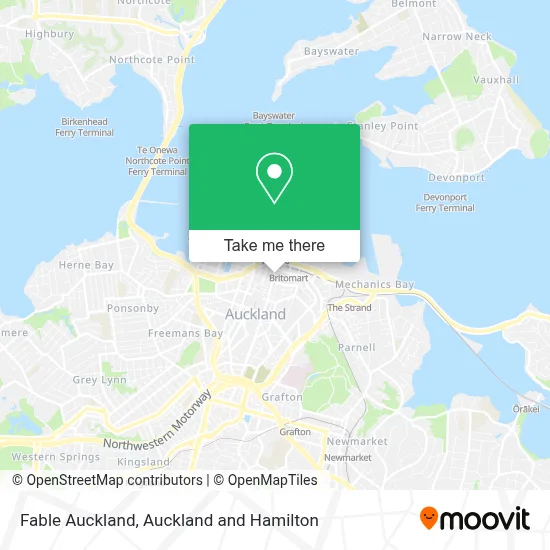 Fable Auckland map
