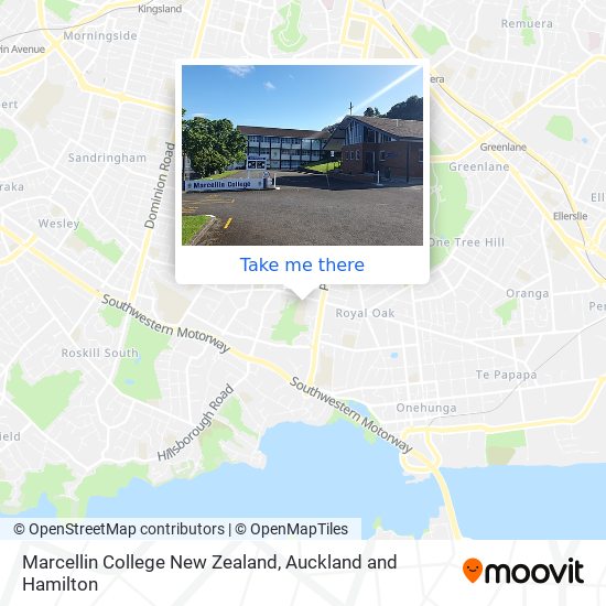 Marcellin College New Zealand地图