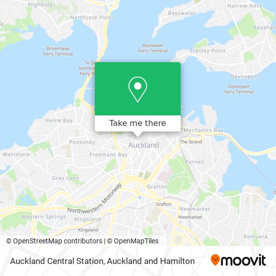 Auckland Central Station地图