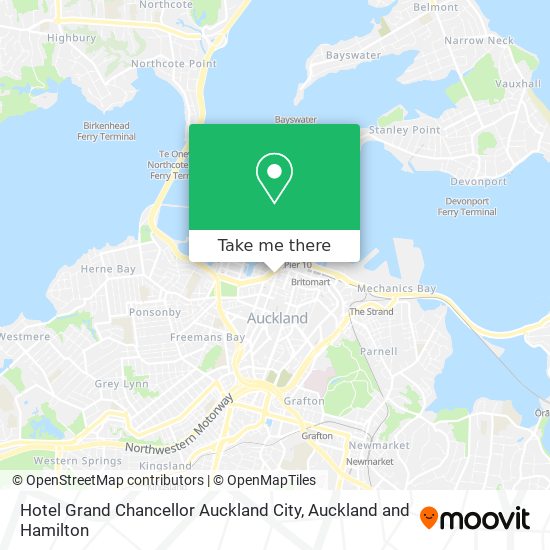 Hotel Grand Chancellor Auckland City地图