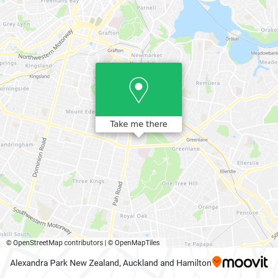 Alexandra Park New Zealand地图