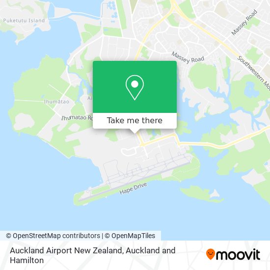 Auckland Airport New Zealand map