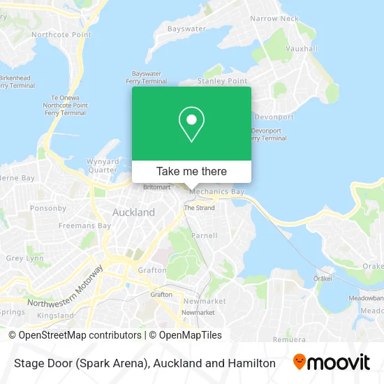 Stage Door (Spark Arena) map