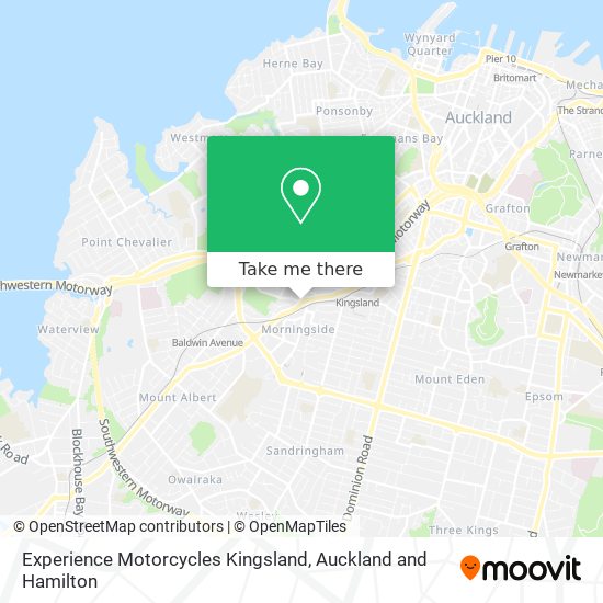 Experience Motorcycles Kingsland map