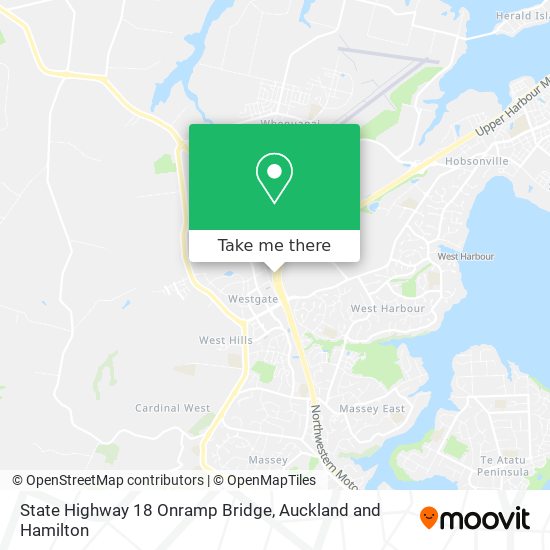 State Highway 18 Onramp Bridge map