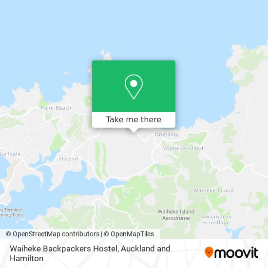 Waiheke Backpackers Hostel map