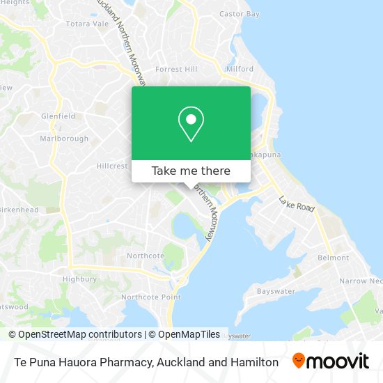 Te Puna Hauora Pharmacy map