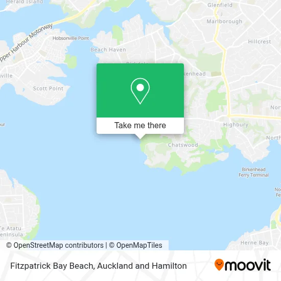 Fitzpatrick Bay Beach map