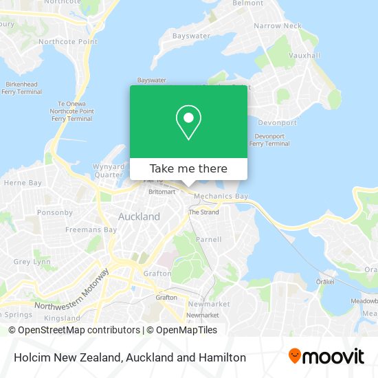 Holcim New Zealand map