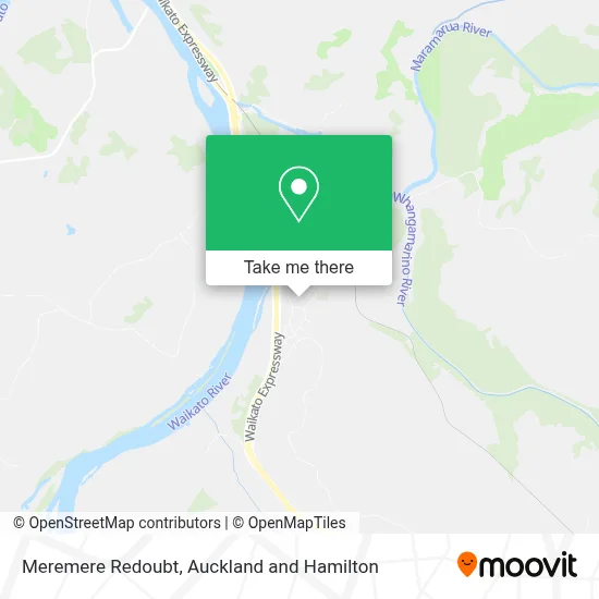 Meremere Redoubt map