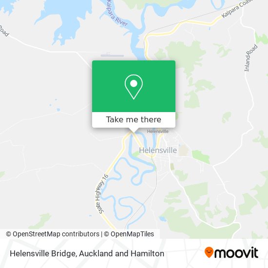 Helensville Bridge map