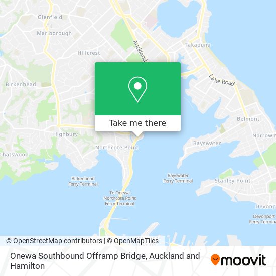 Onewa Southbound Offramp Bridge地图