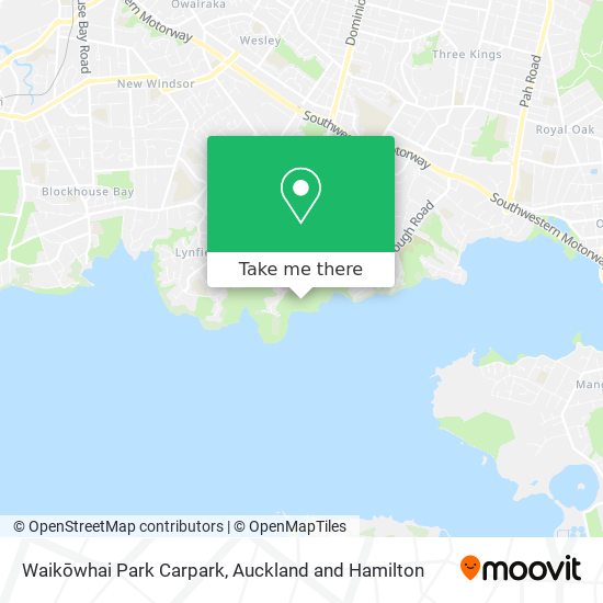 Waikōwhai Park Carpark map