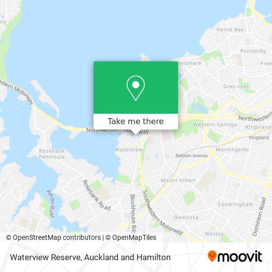 Waterview Reserve map