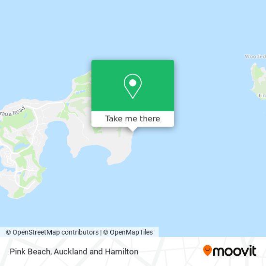 Pink Beach map