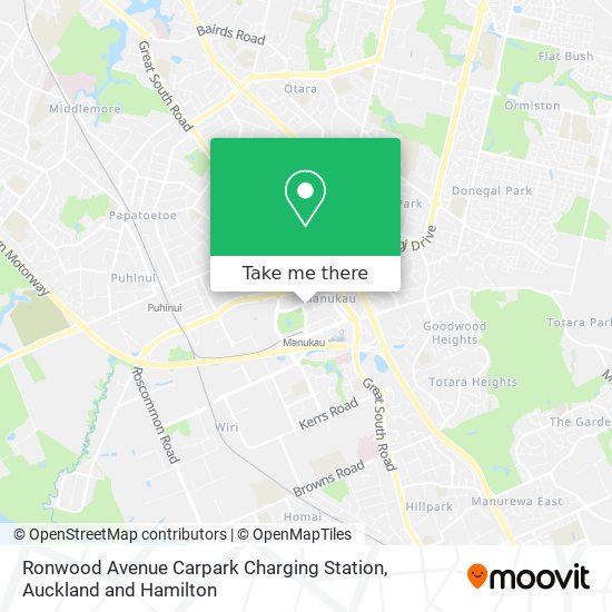 Ronwood Avenue Carpark Charging Station map