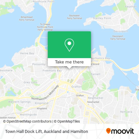 Town Hall Dock Lift map