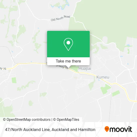 47/North Auckland Line map
