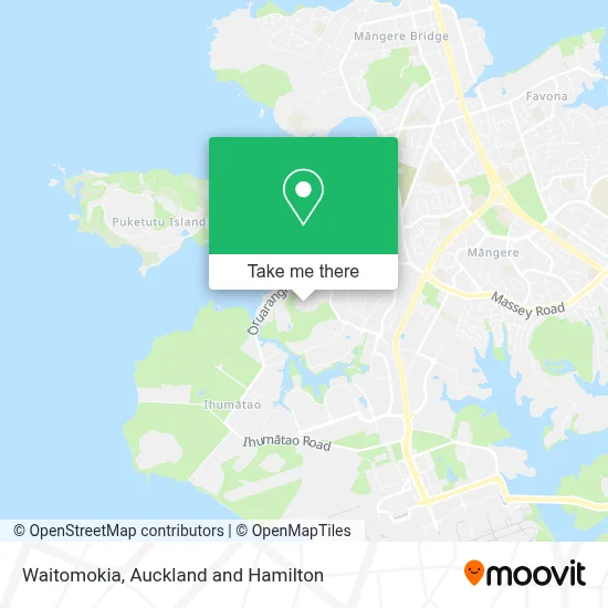 Waitomokia map