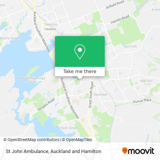St John Ambulance map