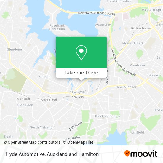 Hyde Automotive map