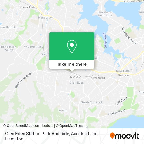 Glen Eden Station Park And Ride map