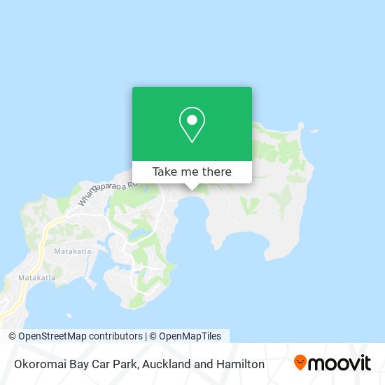 Okoromai Bay Car Park map