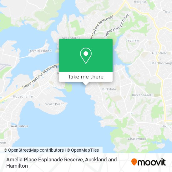 Amelia Place Esplanade Reserve map
