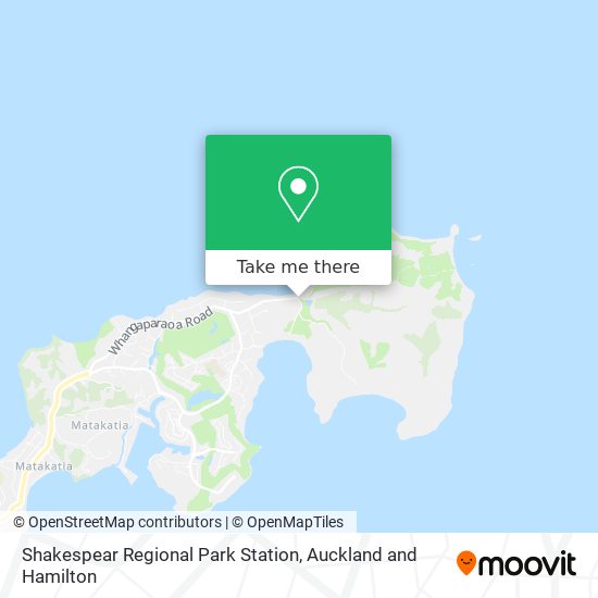 Shakespear Regional Park Station map
