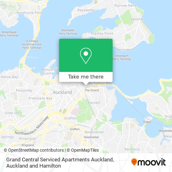 Grand Central Serviced Apartments Auckland地图