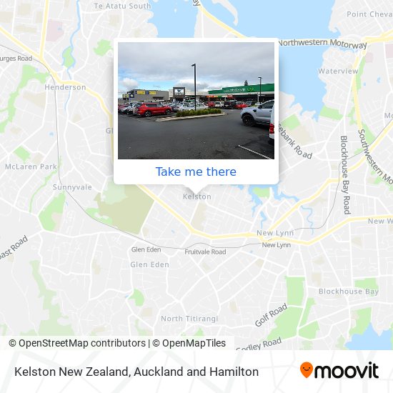 Kelston New Zealand map
