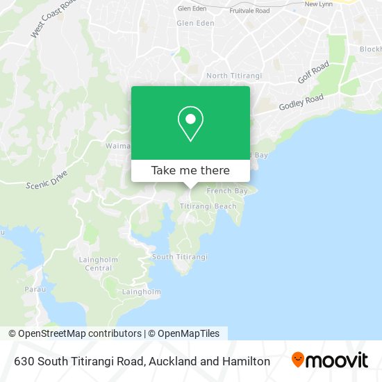 630 South Titirangi Road map