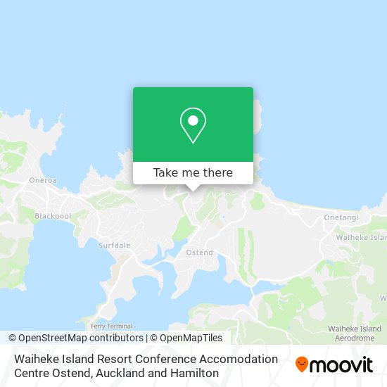 Waiheke Island Resort Conference Accomodation Centre Ostend map