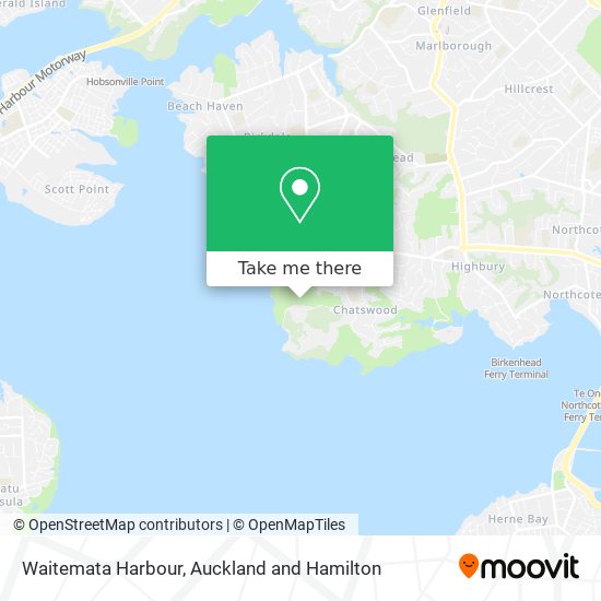 Waitemata Harbour map