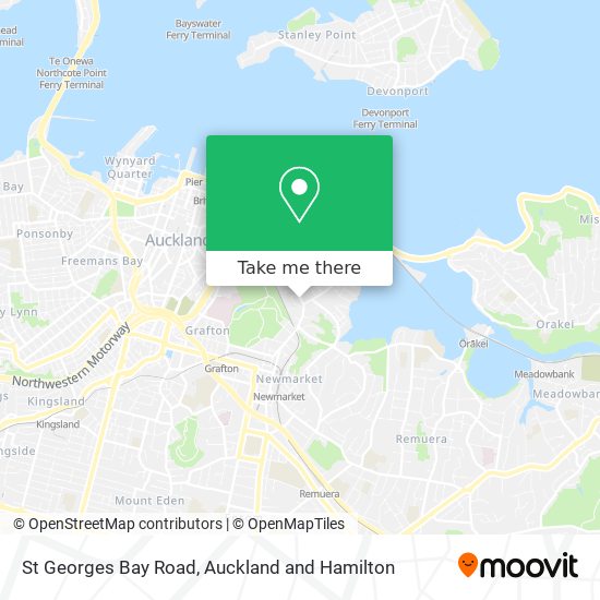 St Georges Bay Road map