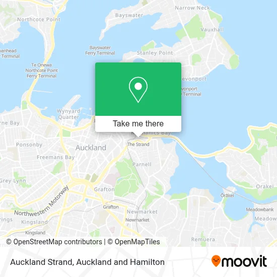 Auckland Strand map