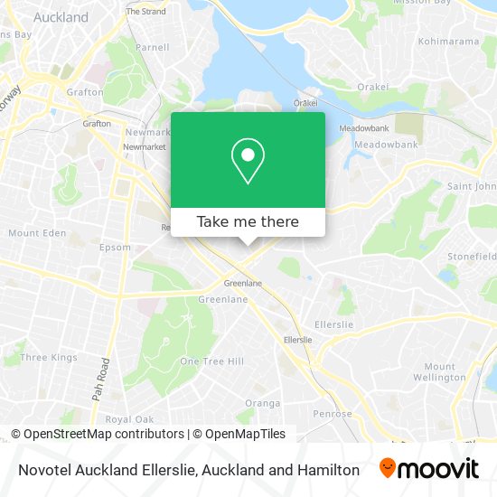 Novotel Auckland Ellerslie map