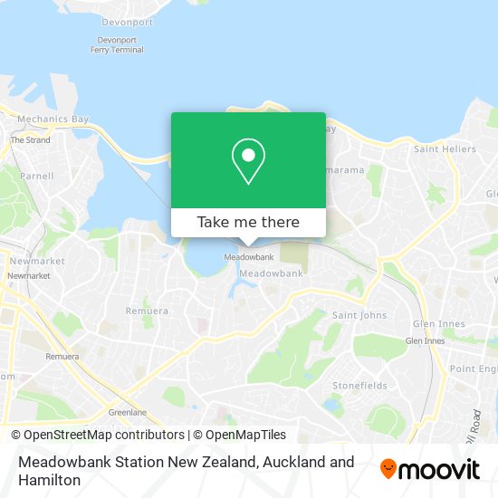 Meadowbank Station New Zealand地图