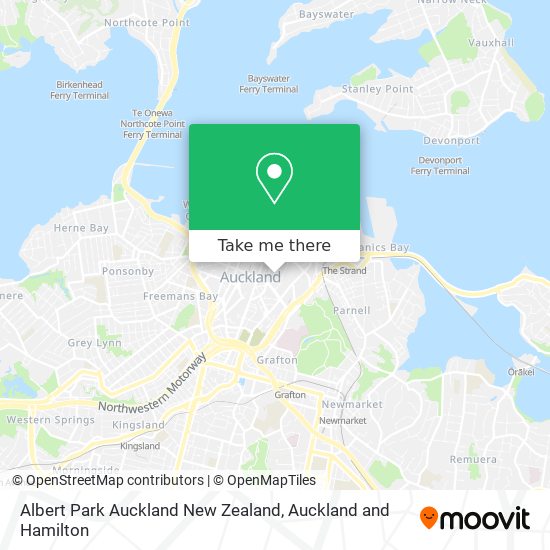 Albert Park Auckland New Zealand地图