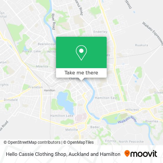 Hello Cassie Clothing Shop map