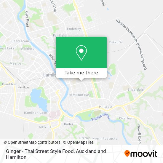 Ginger - Thai Street Style Food map