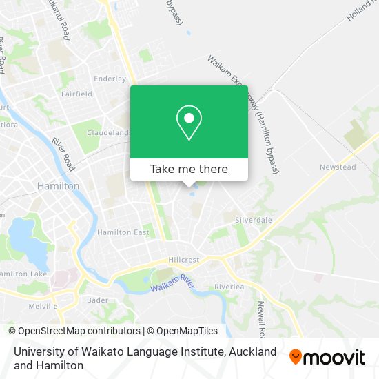 University of Waikato Language Institute map