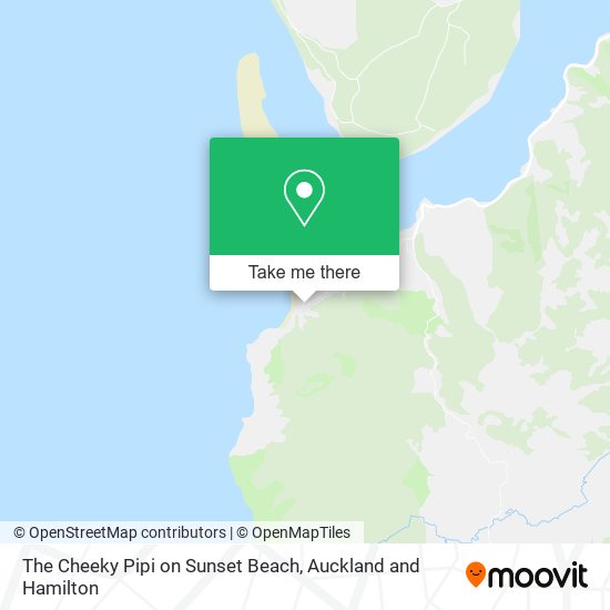 The Cheeky Pipi on Sunset Beach map