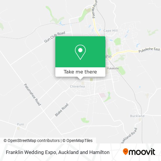 Franklin Wedding Expo map