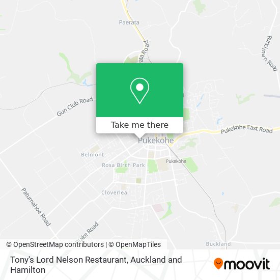 Tony's Lord Nelson Restaurant map