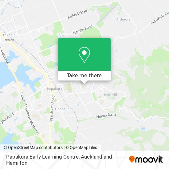 Papakura Early Learning Centre map