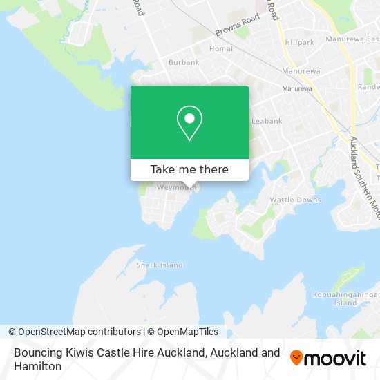 Bouncing Kiwis Castle Hire Auckland map