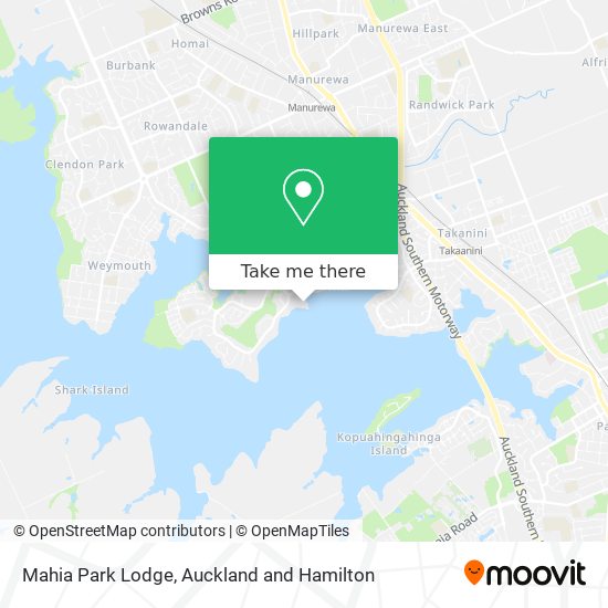 Mahia Park Lodge map