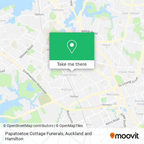 Papatoetoe Cottage Funerals地图