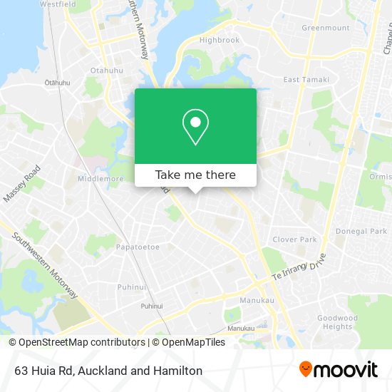 63 Huia Rd地图